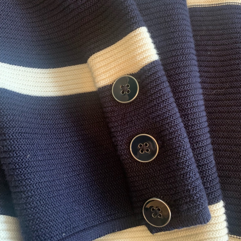 Talbots Navy Knit Sweater size M - Picture 3 of 5
